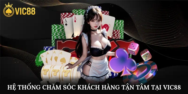Hệ thống chăm sóc khách hàng tận tâm tại vic88